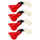 Four (4) Poultry Water Drinking Cups Pipe Fitting Chicken Automatic Drinkers
