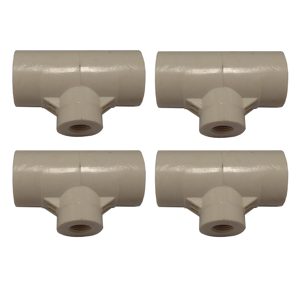 4 Water Drinker 1/2" PVC Fitting for Waterer Cups or Nipples for Chicken/Poultry