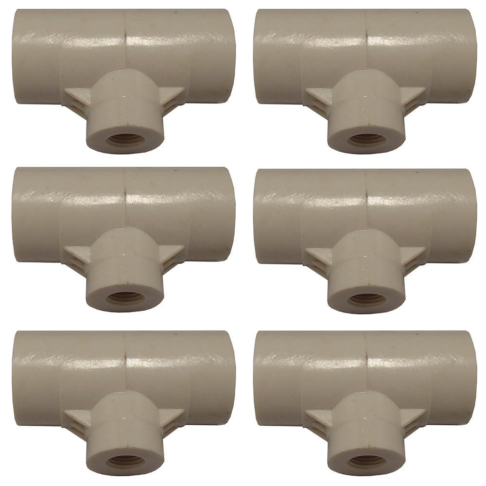 (6) 1/2" PVC Fittings Heavy Duty Chicken Poultry Drinker Cups OR Nipples Bracket