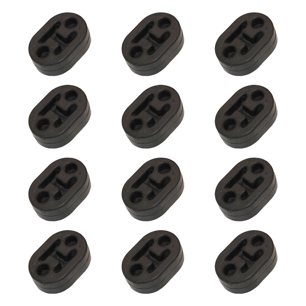 Qty 12: Rubber Exhaust Insulator Fits Universal Products Replaces 100400