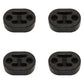 4PCS Universal Car Rubber Exhaust Tail Pipe Mount Brackets Hanger Insulator