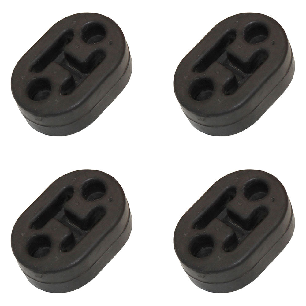 Qty 4: Rubber Exhaust Insulator Fits Universal Products Replaces 100400