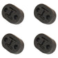 Qty 4: Rubber Exhaust Insulator Fits Universal Products Replaces 100400