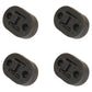 4PCS Universal Car Rubber Exhaust Tail Pipe Mount Brackets Hanger Insulator