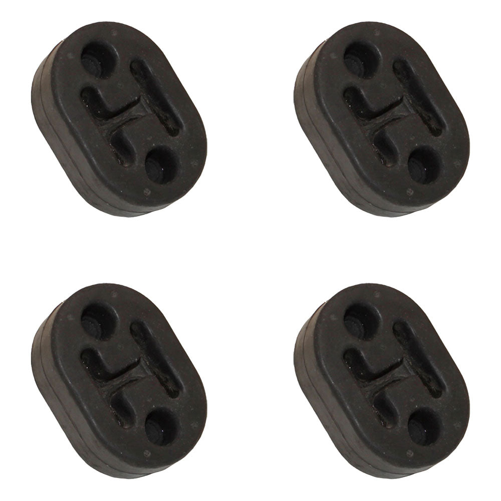 Qty 4: Rubber Exhaust Insulator Fits Universal Products Replaces 100400