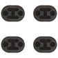 Qty 4: Rubber Exhaust Insulator Fits Universal Products Replaces 100400