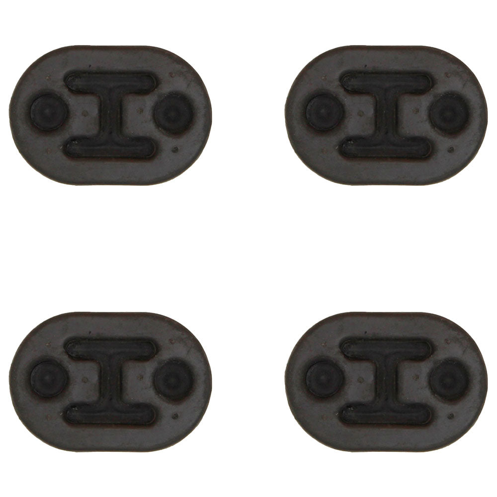 4PCS Universal Car Rubber Exhaust Tail Pipe Mount Brackets Hanger Insulator