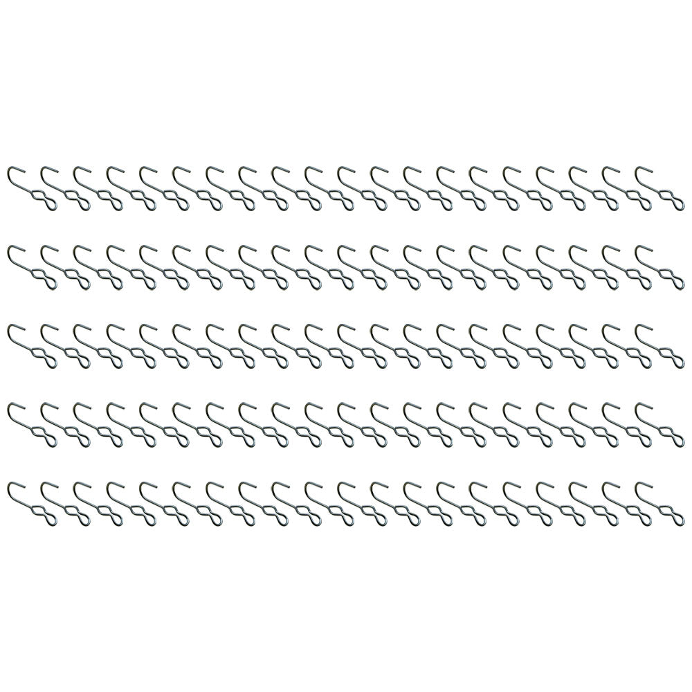 100 New SJ Hooks for Rubber Rope Shock Cord Bungee Cord Tarp Strap Tie Down Hook