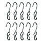 Ten Pack Set of SJ Hooks Designed For Rubber Ropes Shock Cords Cargo Control
