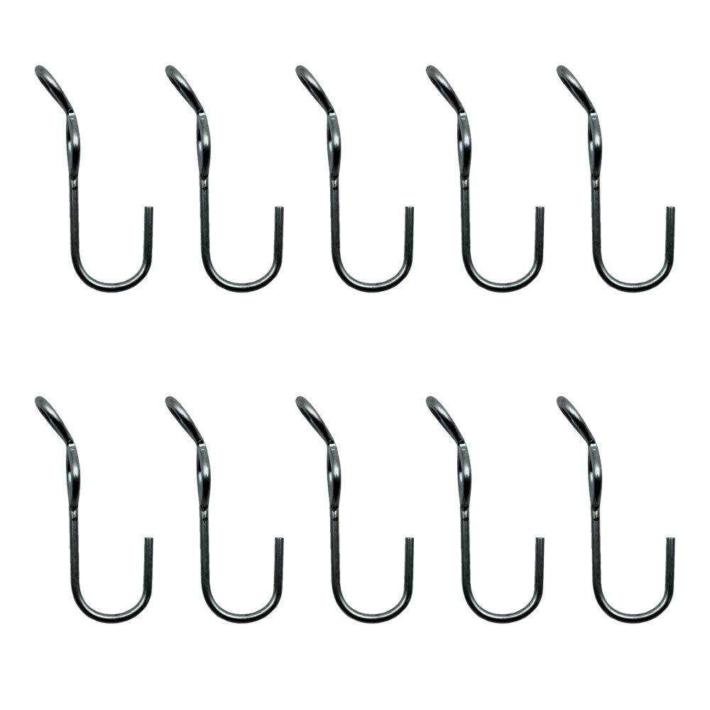 SJ Hooks 10 Piece Set Steel Construction for Rope Shock Cord Bungee Cord