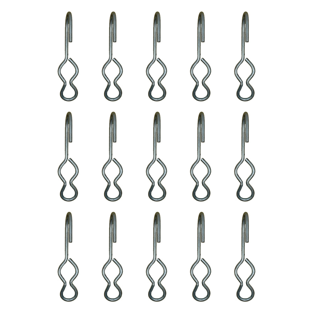 15 SJ Hooks For Rubber Rope Shock Cord Bungee Cord Tarp Strap Tie Down Hook