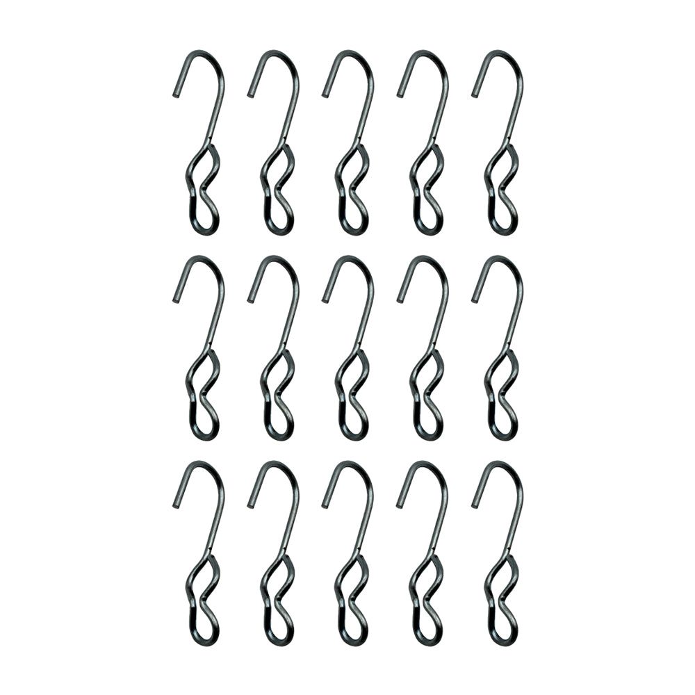 15 SJ Hooks For Rubber Rope Shock Cord Bungee Cord Tarp Strap Tie Down Hook