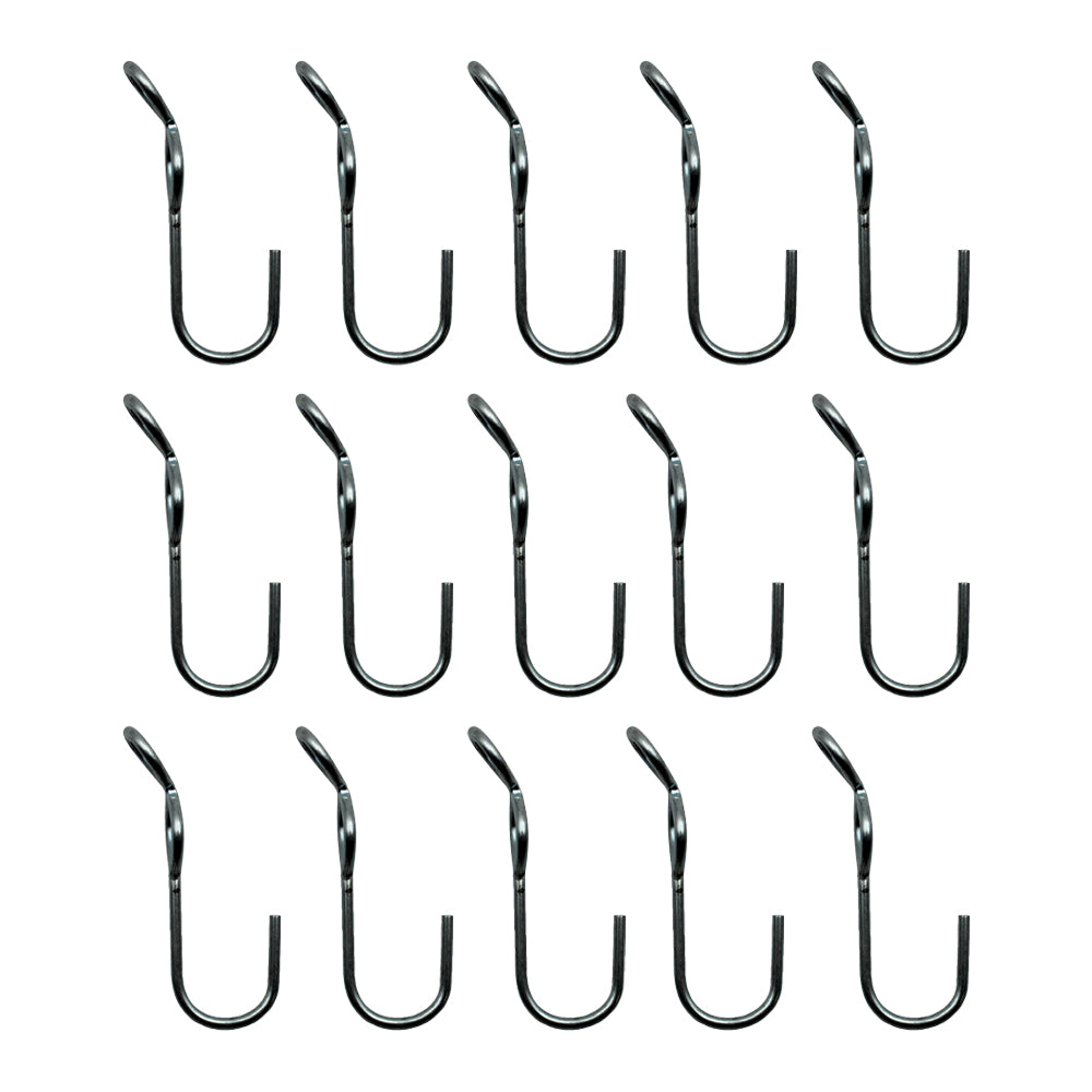SJ Hooks 15 Piece Set Steel Construction for Rope Shock Cord Bungee Cord TRRSJ