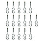 (16) SJ Hooks for Rubber Rope Shock Cord Tarp Hook Strap Tie Down Bungee Cord