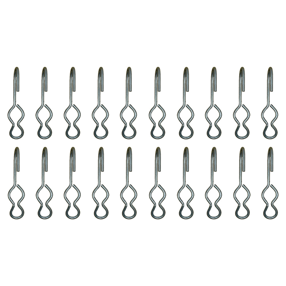 20 SJ Hooks for Rubber Rope Shock Cord Bungee Cord Tarp Strap Tie Down Hook