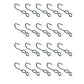 20 SJ Hooks for Rubber Rope Shock Cord Bungee Cord Tarp Strap Tie Down Hook