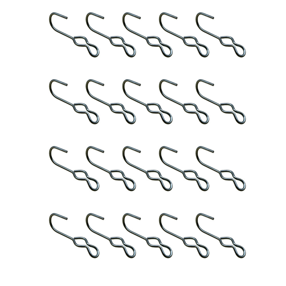 Twenty New Heavy Duty S/J Hooks For Securing Cargo Truck Tarps Canvas Covers