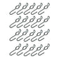 Twenty New Heavy Duty S/J Hooks For Securing Cargo Truck Tarps Canvas Covers