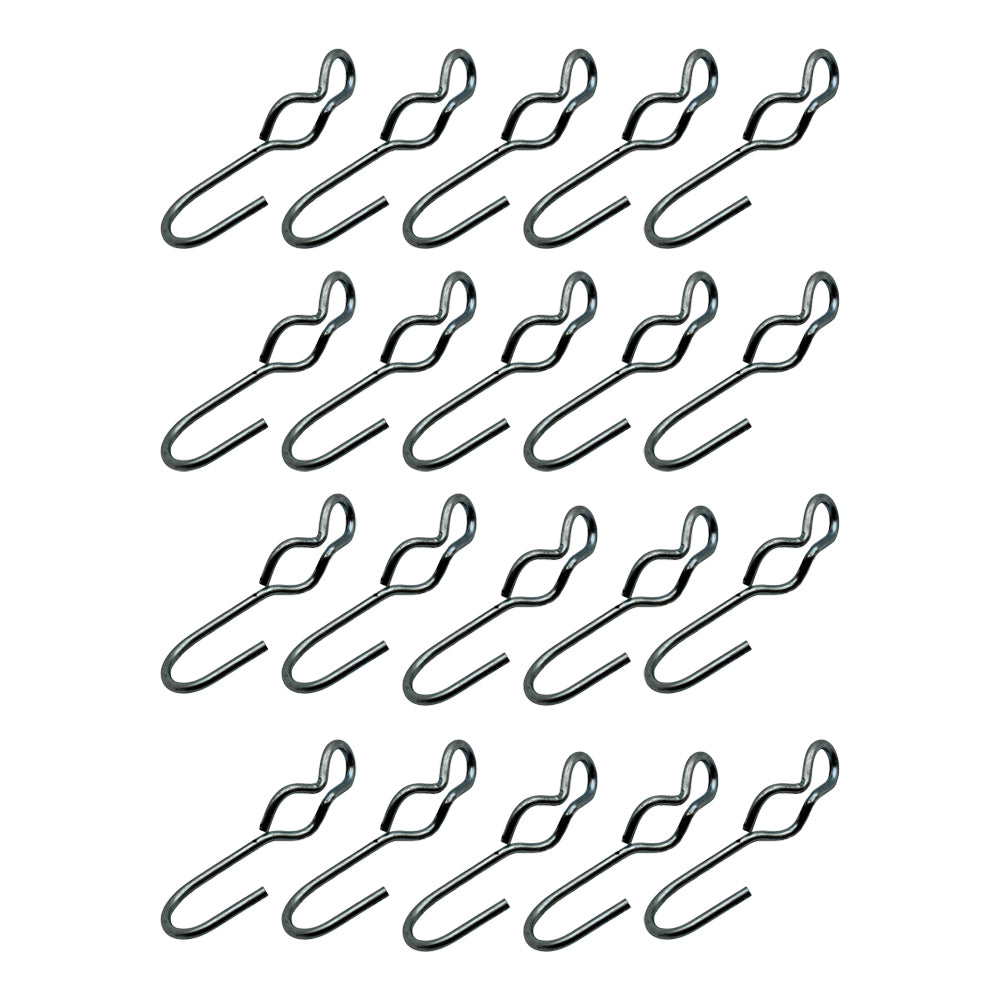 20 SJ Hooks for Rubber Rope Shock Cord Bungee Cord Tarp Strap Tie Down Hook