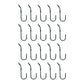 Twenty New Heavy Duty S/J Hooks For Securing Cargo Truck Tarps Canvas Covers