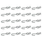 20 SJ Hooks for Rubber Rope Shock Cord Bungee Cord Tarp Strap Tie Down Hook