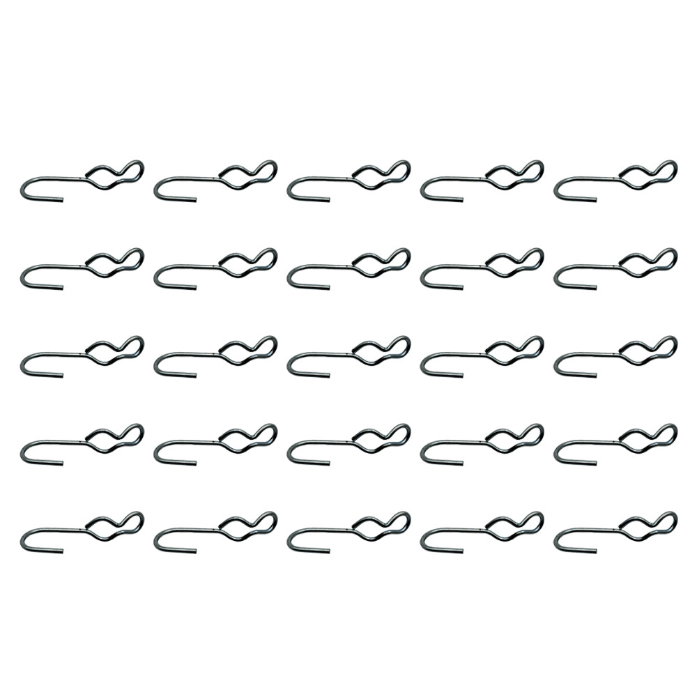 25 New SJ Hooks for Rubber Rope Shock Cord Bungee Cord Tarp Strap Tie Down Hook