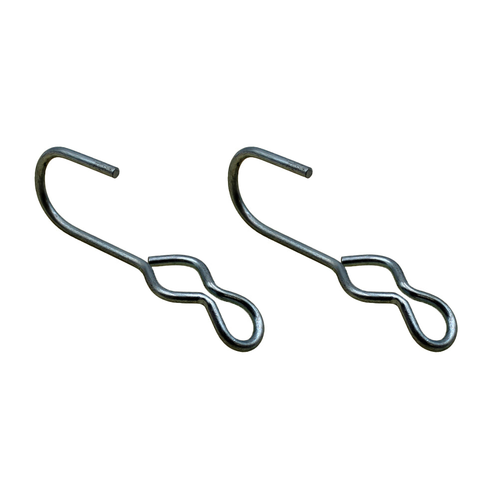 S J Hooks 2 Piece Set Rubber Rope Hooks Double Eye Hooks TRRSJ For Canvas/Tarp