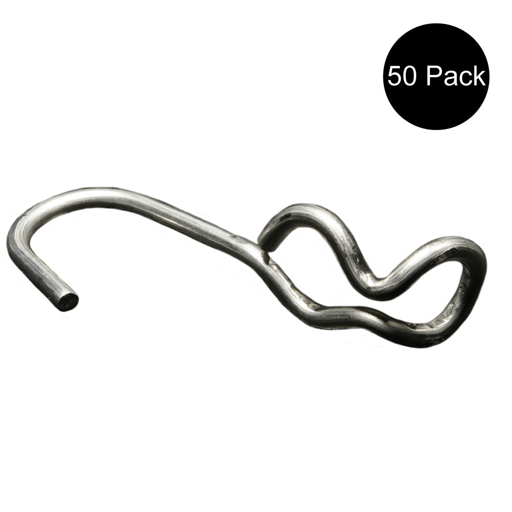50 New SJ Hooks for Rubber Rope Shock Cord Bungee Cord Tarp Strap Tie Down Hook