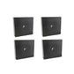4 Pack Anti Vibration Pads Solid Rubber 4 x 4 x 1 for Heavy Duty Equipment
