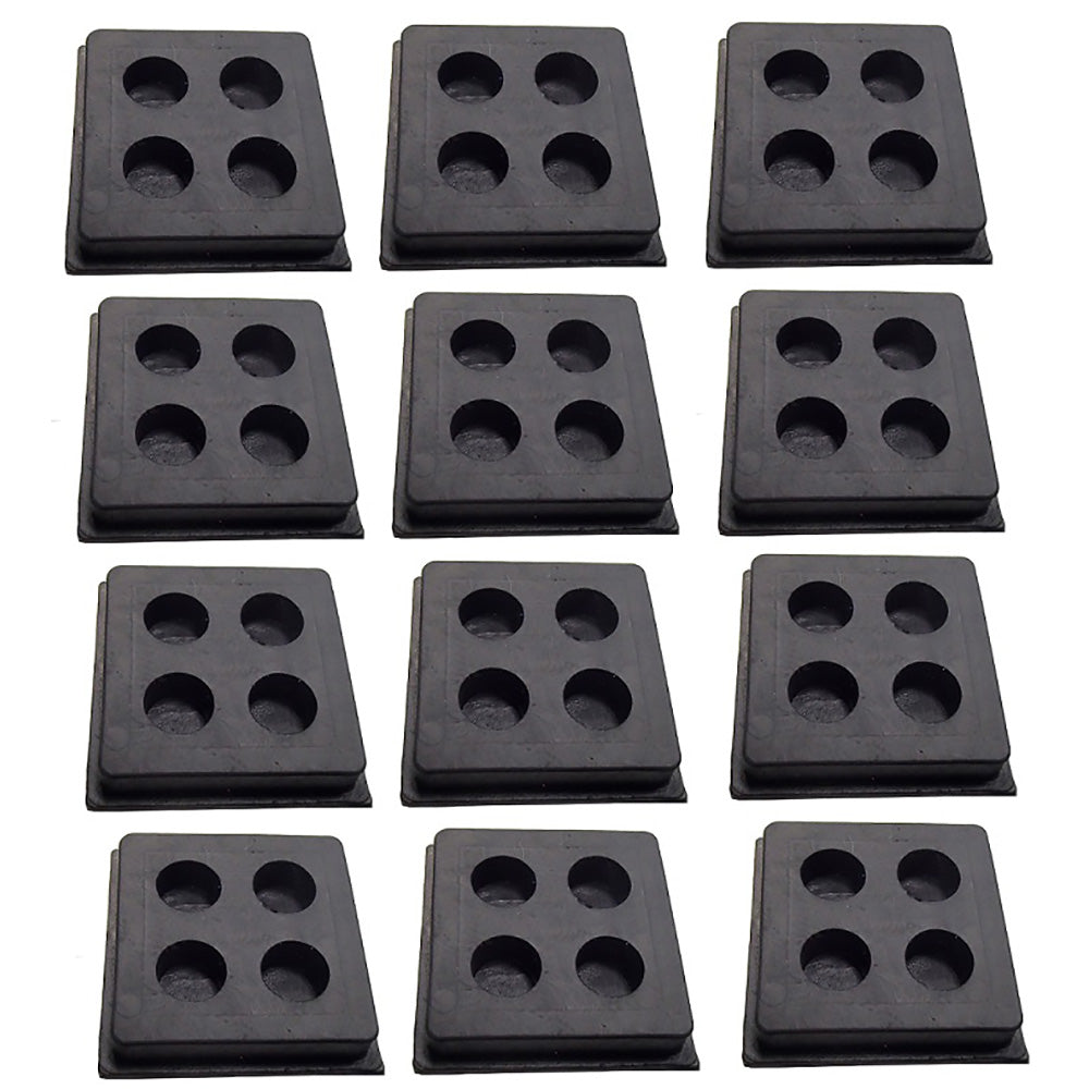 BLACKPAD2X2X3/4 Qty 12: Anti-Vibration Pad (2x2x3/4)
 Fits Universal Products
