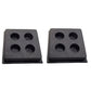 (2) Anti-Vibration Pads - Heavy Duty All Rubber Isolation Pads - 2" x 2" x 3/4"