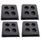 Set of (4) 2" x 2" x 3/4" Anti Vibration Heavy Duty All Rubber Isolation Pads