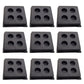 Set of (9) 2" x 2" x 3/4" Anti Vibration Heavy Duty All Rubber Isolation Pads