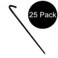 Heavy Duty J Hook Steel Stakes 10" Tarp Inflatable Tent Canopy Anchor Pegs