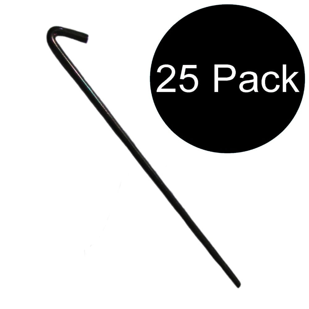 (25) Steel Stakes 10" L x 5/16" Thick Anchor Tents-Landscaping-Trees & More