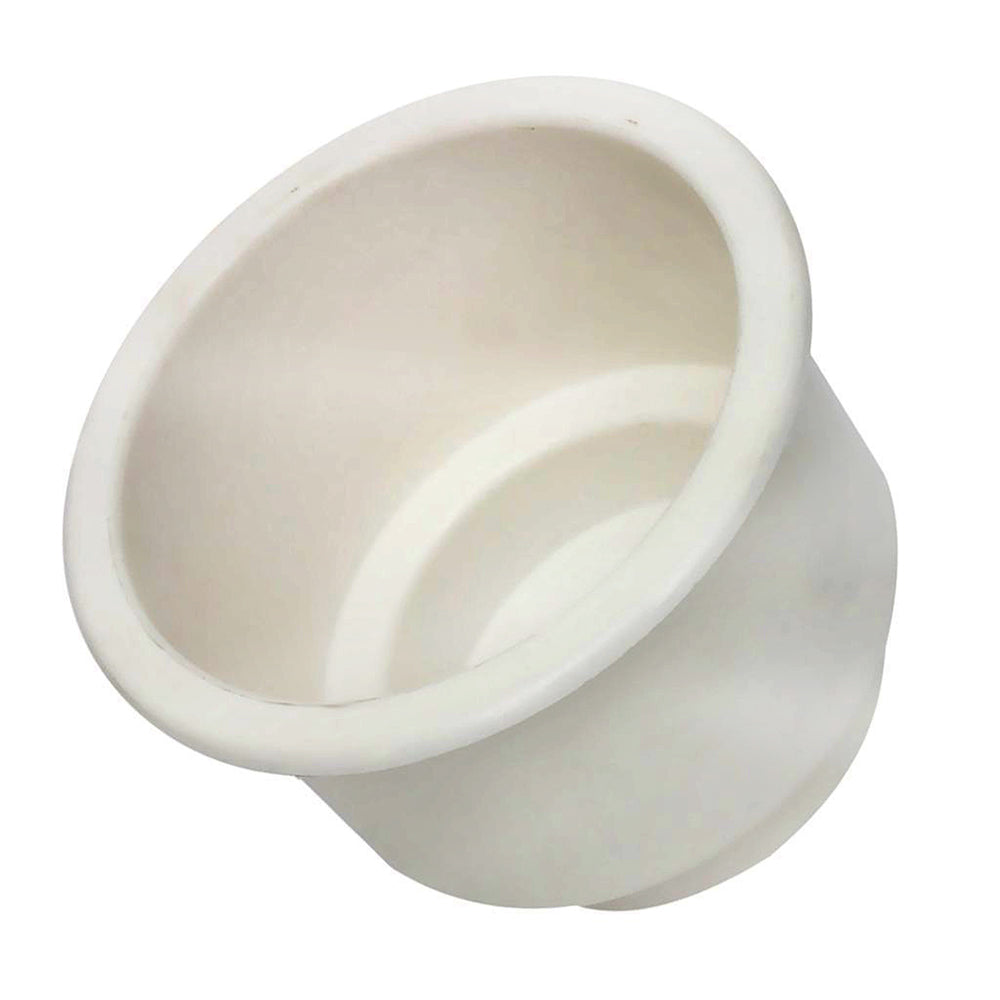 White Plastic Cup Holder 3.15" For Boats Pontoons RVs Poker or Pool Tables