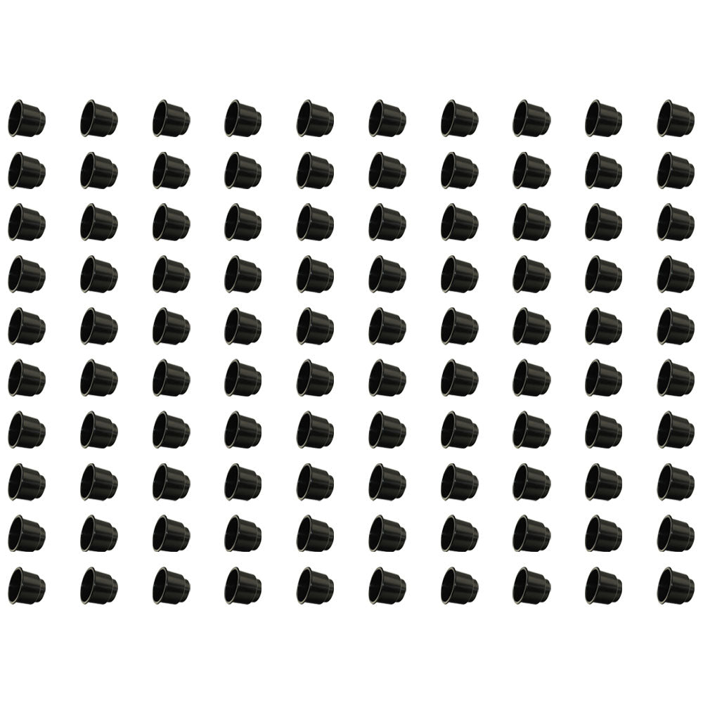 (100 Pack)- Boat Cup Holders 3-5/8, Black Plastic for Pontoon Boat RV Car Truck