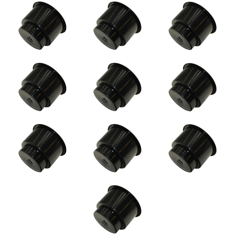 Qty 10: Black Plastic Cup Holder (Jumbo) Fits Universal Products