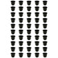 OTK20-0461_x50 - Qty 50: Black Plastic Cup Holder (Jumbo)