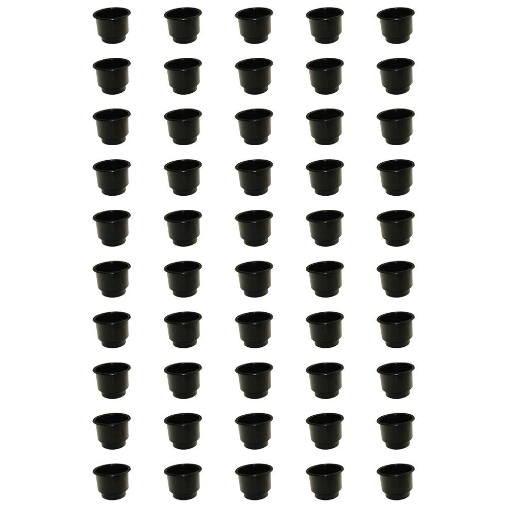 OTK20-0461_x50 - Qty 50: Black Plastic Cup Holder (Jumbo)