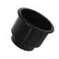 Black Plastic 2 Tiered Cup Holder w/ Place to Drill Drain Hole for Boats Pontoon