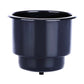 Single Black Plastic Cup Holder Boat RV Car Truck Drain Hole