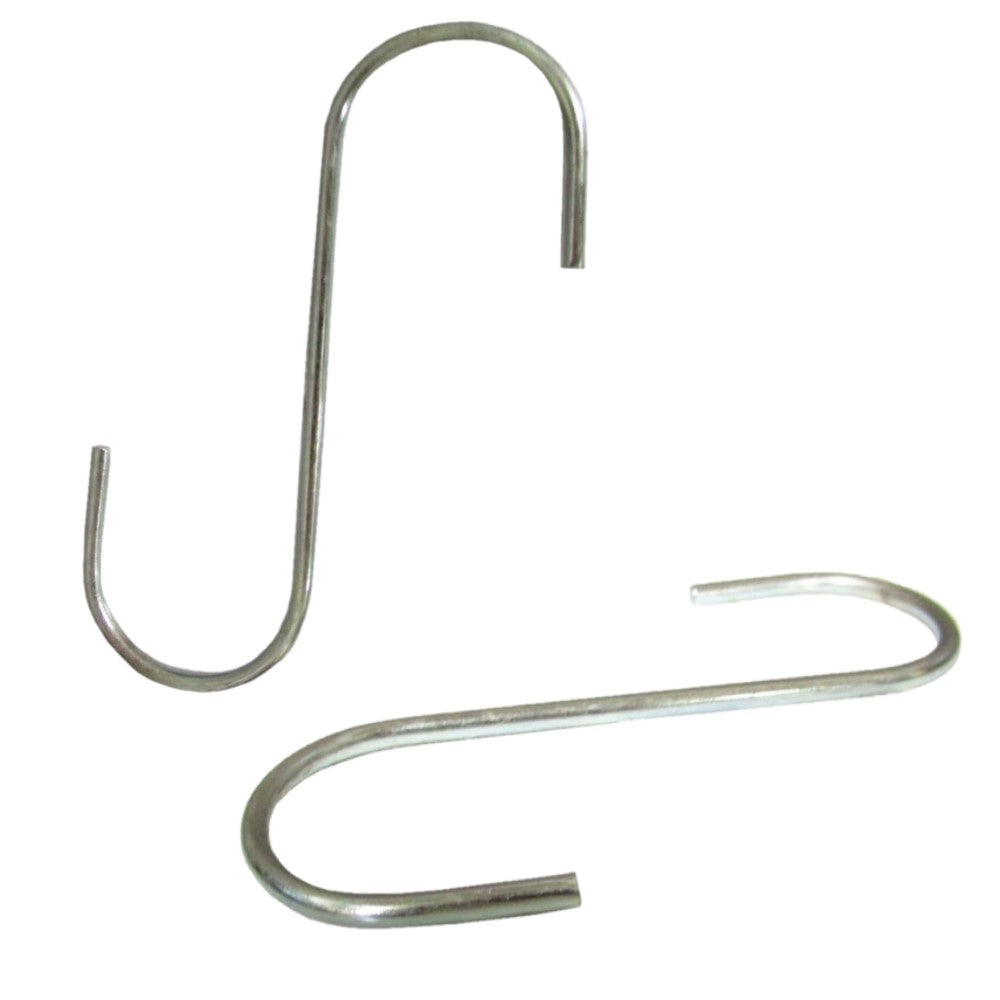 (100) 5" Steel S-Hooks For Various Household and Yard & Garden Applications