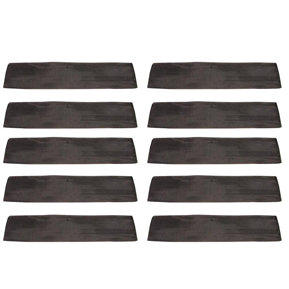 10 Black Cordura 12" Sliding Sleeves Web Protector for 2" Ratchet Tie-Down Strap