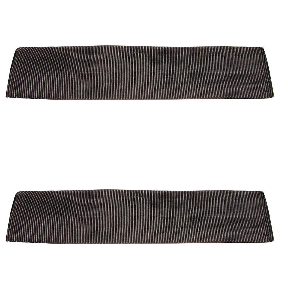 Two 12" Long Sliding Sleeve Webbing Web Protector for 2" Ratchet Tie Down Straps