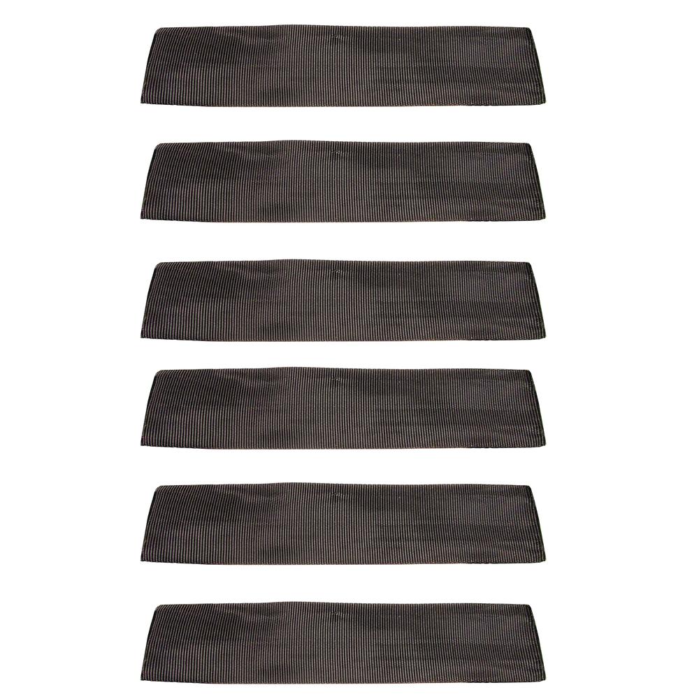 Six (6x) 12" Sliding Sleeve Webbing Web Protector for 2" Ratchet Tie Down Strap