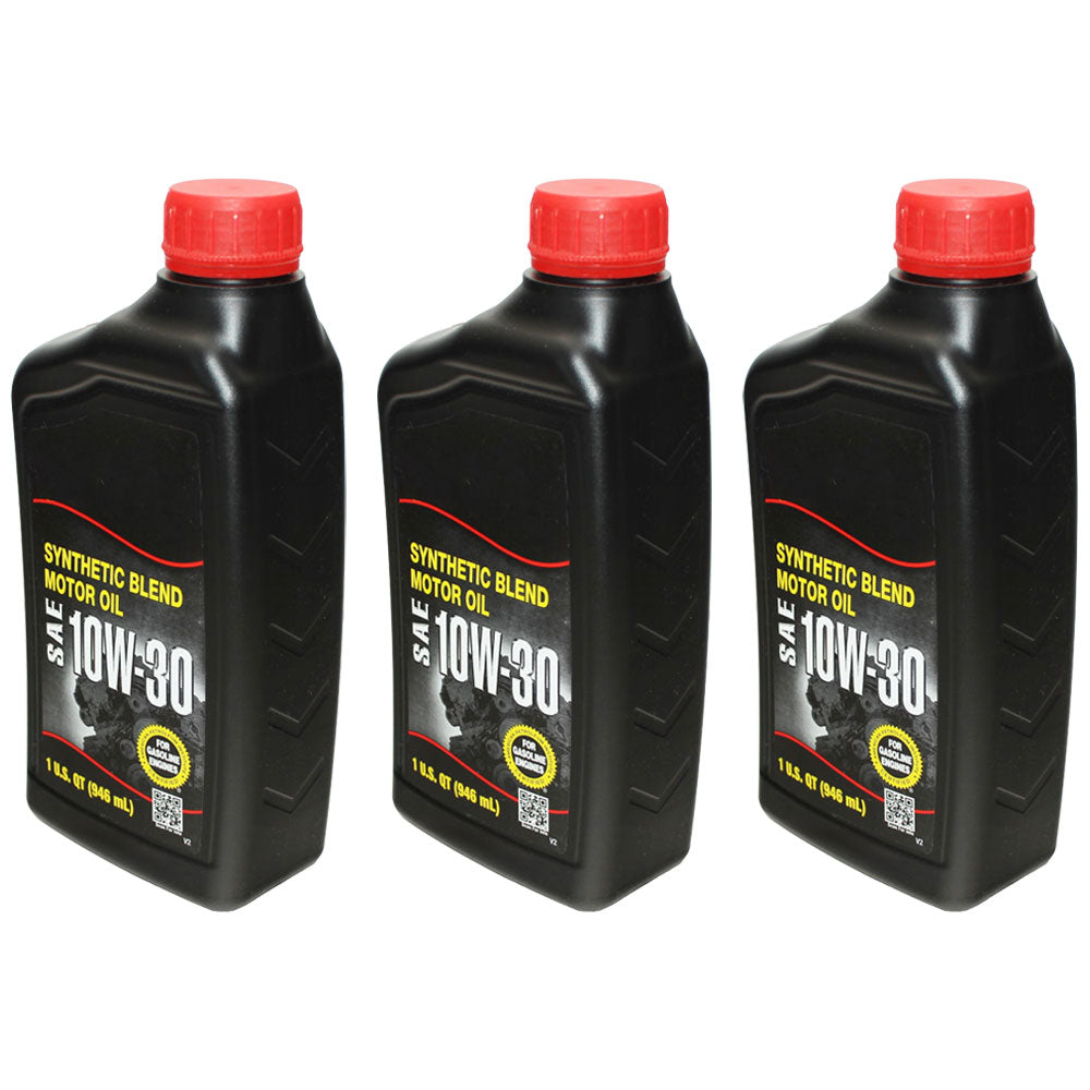 Qty 3: Engine Oil Quart 
 Fits Troy Bilt Replaces 215308
