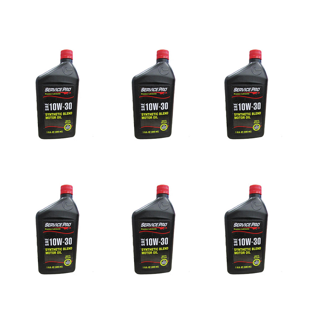 Engine Oil Set of Six 10w-30 32oz. Quart Bottles Fits Cub Cadet 490-000-C044
