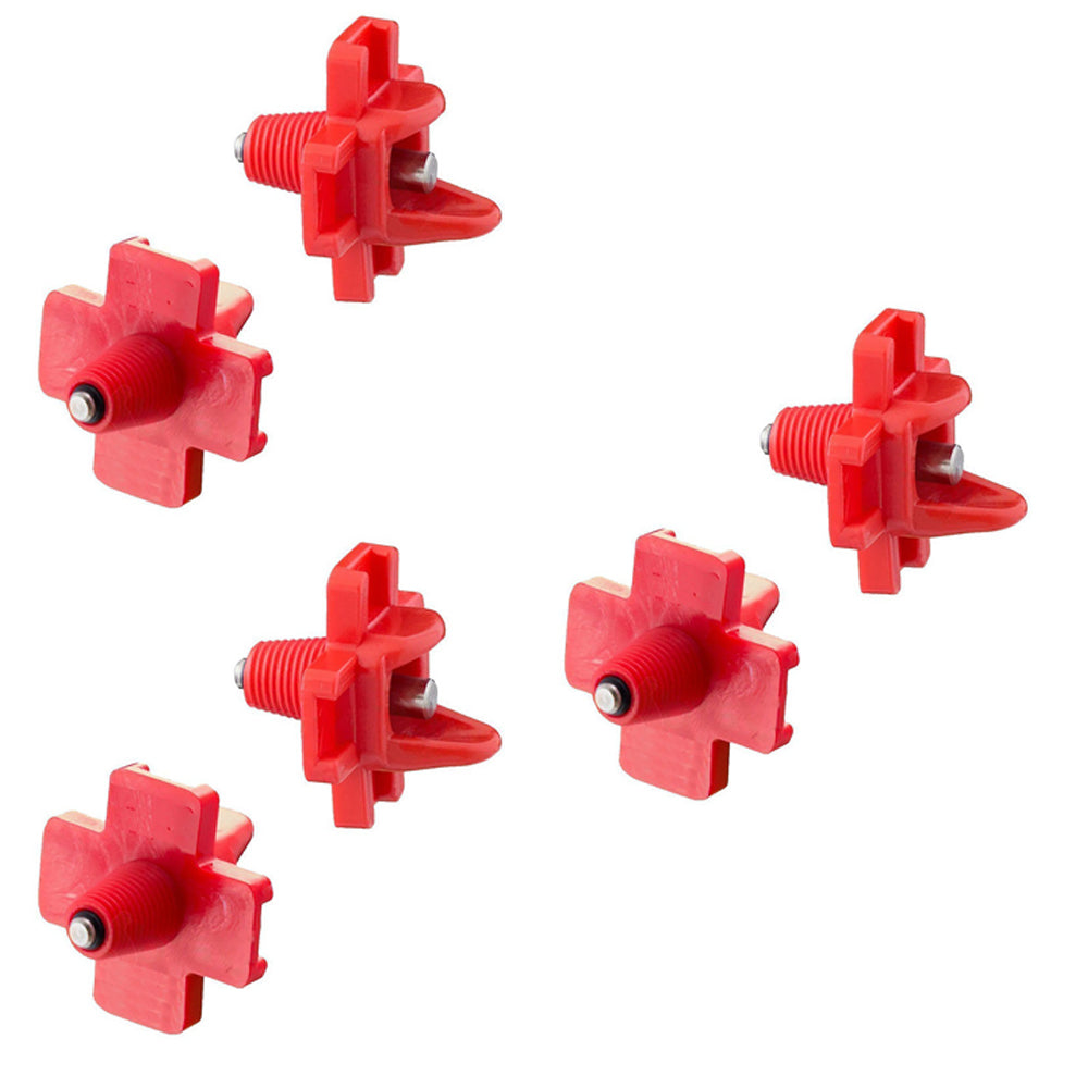 (6) Poultry Water Nipple Automatic Horizontal Side Mount Drinker for Chicken Duck Quail