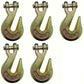 (5) G70 Clevis Grab Hooks 3/8" for Wrecker Tow Chain Flatbed Trailer Tie Down